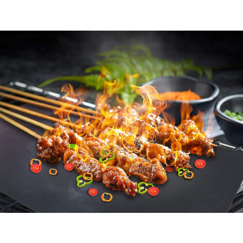 Grillmatte, Antihaft Backmatte für Holzkohle & Backen 2