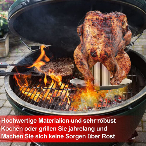 Hähnchenbräter, Hähnchenhalter aus Edelstahl,  Hähnchengrill(2 Stück) 2