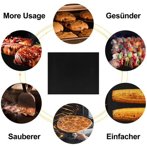 BBQ Grillmatte Antihaft Grillmatten Gemüse BBQ Grill und Backmatte 2