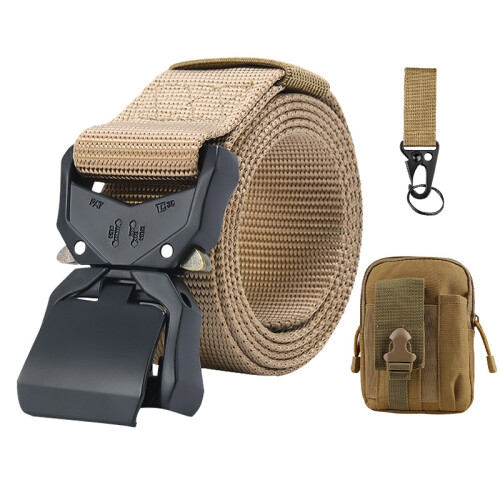Cinturón táctico para hombre, cinturón de trabajo resistente. 1