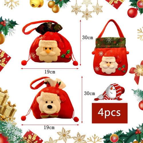 4 bolsas de regalo para Nochebuena 2