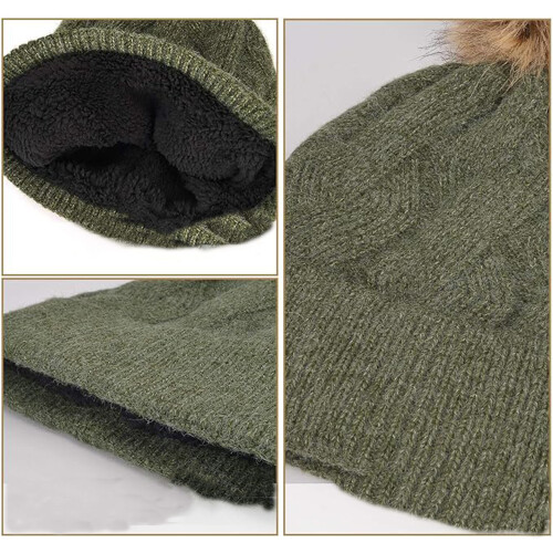Conjunto de gorro, guantes y bufanda para mujer y niña 2