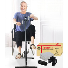 Pedal Exerciser Bike Hand Arm Leg and Knee Peddler Adjustable Fitness Equipment for Seniors, Elderly Home Pedal Exercise Bike for Total Body