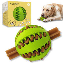 PawsOnly | Dog Treat Ball Dispenser | Interactive Toy for Boredom | Enrichment & Mental Stimulation | Safe Rubber Feeder | Puppy Challenging Activity
