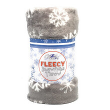 Cozydoze Xmas Blankets - Fleecy Throws. Christmas Trees, Reindeer, Owls, Winter Snowflakes In Red, Blue, Silver Grey, Gold, White. Warm & Cosy Double