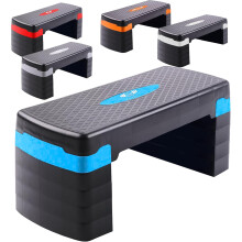 FK Sports Steppers for Exercise & Workout - 2 to 5 (10, 15, 20, 25 & 30 CM) Levels of Adjustable Height Aerobic Step - Exercise Step for Home & Gym,