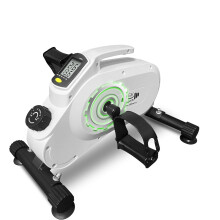 FK Sports Mini Exercise Bike, Foot Pedal Exerciser, Under Desk Bike, 8 Magnetic Levels Resistance, Quiet and Smooth, LCD Monitor, Pedal Machine for