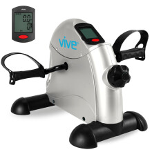Vive Under Desk Bike Pedal Exerciser - Stationary Exercise Leg Peddler - Low Impact, Portable Mini Cycle Bike for Under Your Office Desk - For Arm or