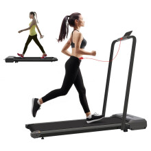 Panana Under Desk Treadmill, Folding Treadmills for Home Use, Foldable Walking Pad with Handle, LED Display, Remote Control, 2 in 1 Running Machine