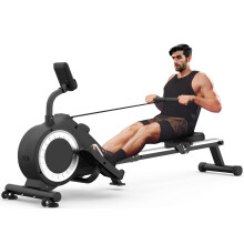 Rowing Machine - Foldable Rowing Machine for home gym with LCD Monitor, 16 Level Magnetic Resistance Rowing Machine for Full-body workout, Upgrade