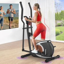 Neezee Elliptical Cross Trainer For Home Use, Ultra-Quiet Cross Trainer, 16 Levels of Magnetic Resistance, APP Compatible Elliptical Machine with
