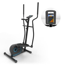 Klarfit Myon Cross Trainer - Elliptical Machine With 12kg Flywheel, SilentBelt, Training Computer, LCD Display, Heart Rate Monitor, Non-Slip Treads -