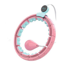 Ever Rich ? FitnessWave Weighted Fitness Exercise Hula Hoop (1 - PINK-CYAN)