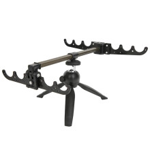 AMONIDA Fishing Rod Stand, Ice Fishing Rod Tripod Stand, Ice Fishing Rod Bracket Feeder Arm Fishing Stand for outdoor fishing