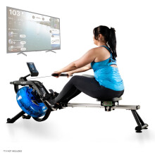Bluefin Blade Aqua M-1 Water Resistance Rowing Machine | Realistic Rowing Experience | Hydro-Power Technology | Heavy Duty Aluminium Frame |