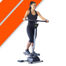 Bonplus BP | Stepper Twister | Exercise Stepper | Double Action | Tones Your Whole Body | Max Weight 120kg | Adjustable Intensity | LED Screen | Home