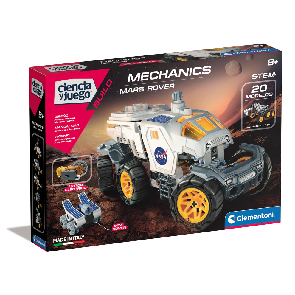 New Clementoni Boys - Nasa Mars Rover Mechanics Laboratory, Construction Set, Nasa Spaceship, Stem Science Toy In Spanish, Ages 8 (55470) 55470