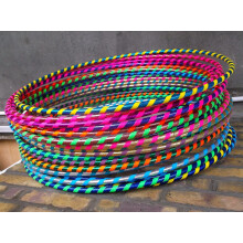 10x Spiral Glitter Kids/Adults Small Large Hula Hoops DIA:60cm Sporting Good Fitness Hula Hoops