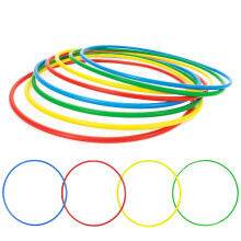 FlickBuyz Hula Hoop - Multicolor Fitness Hula Hoops - Plain and Glitter 55cm, 65cm, 75 cm Plastic Hula Hoops, Fitness and Dance Exercise Hoola Hoops