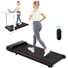 CITYSPORTS Walking Pad,Treadmill with Remote,1-6km/h Under Desk Treadmill,LED Display,120kg Capacity,No Assembly,Portable Treadmills for Home and