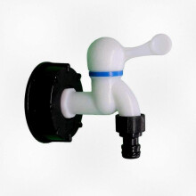 Plastic Hose Connector S60x6 Valve Tap Adapter for IBC Tank and Barrel Water Fitting