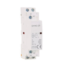 (25A 2NC) Contractor 2P 25A 2NO or 2NC or 1NO1NC 220V Automatic Household Contactor Din Rail Type