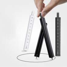 (white) Thermal Erasable Pen Compass 4 In 1 Hot Erasable Pen Silicone Eraser Compass Set For Student Professional Design Drawing