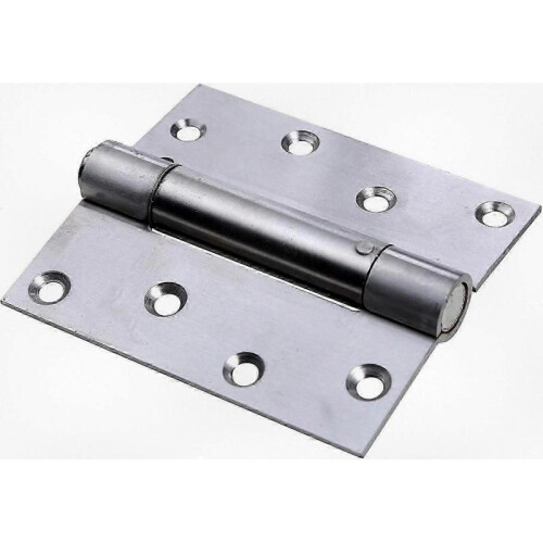 4 Inch Self-Closing Stainless Steel Spring Door Hinge (1 Pair) 1
