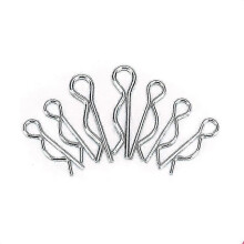 50 Pieces Carbon Steel Hitch Retaining R Clip Cotter Spring Pin - 2.5X45mm Heavy Duty Clips for Secure Towing and Trailer Use