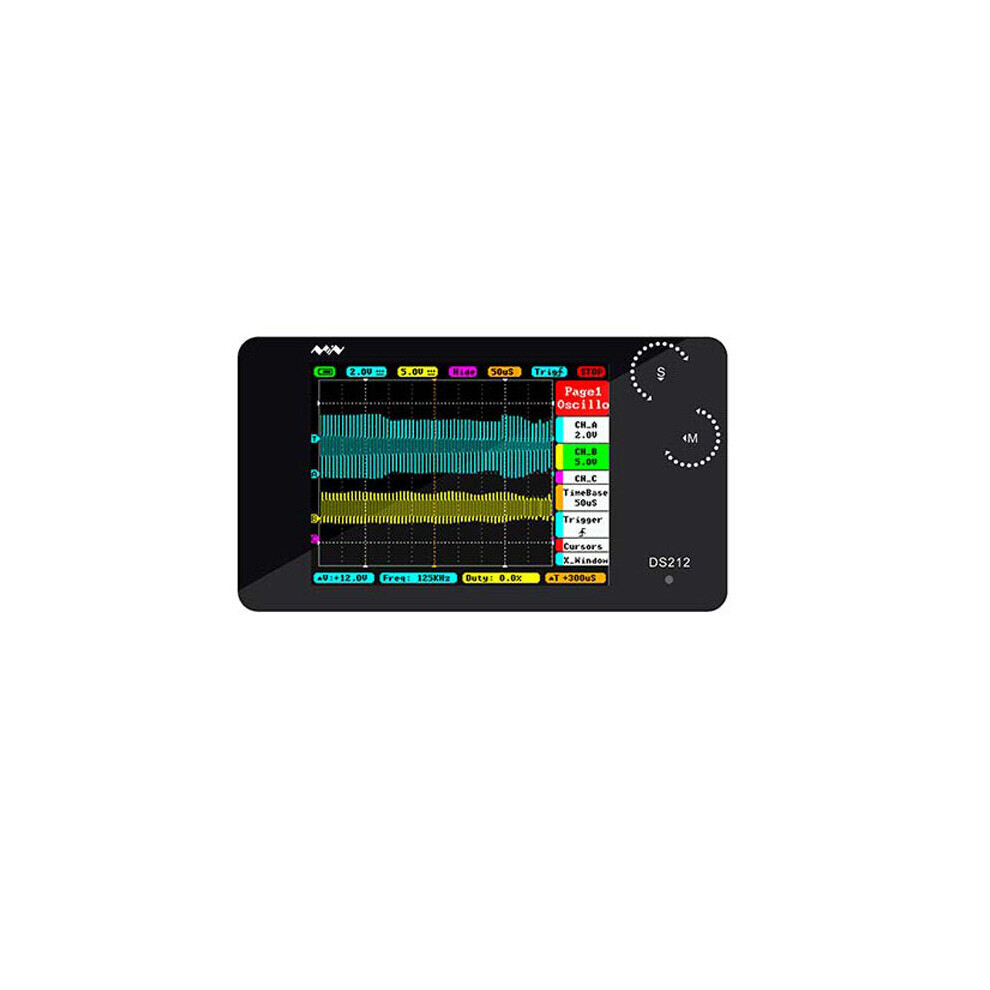 Digital Storage Oscilloscope Portable Nano Handheld Bandwidth 1Mhz Sampling Rate 10Msa/S Thumb Wheel 8727971254561