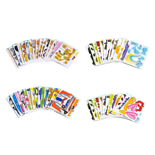 100pcs/set Childrens 3D Cartoon Puzzles Educational And Fun Options