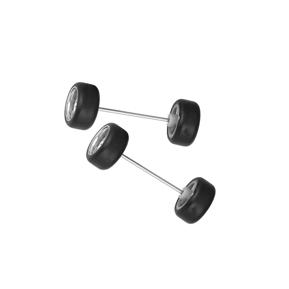 (Silver, Type A) 4Pcs 1/64 Scale Wheels Replacement Parts for Diecast Car Model Kids RC-image-OPC-PJVFDRY-NEW