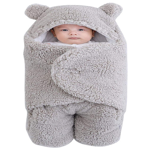 Couverture à capuche pour nouveau-né, gigoteuse, lange