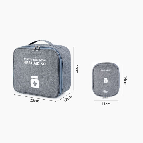 Lot de 2 sacs de rangement pour médicaments d'urgence, étanches 2