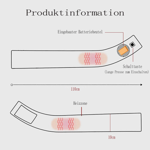Écharpe chauffante USB unisexe à température réglable sur 3 niveaux 2