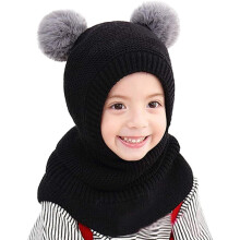 Bonnet d'hiver pour enfants filles, chapeau d'école chaud et mignon, bonnet tricoté