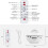 Projecteur LED ciel étoilé, projecteur galaxie vagues eau 3