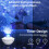 Projecteur LED ciel étoilé, projecteur galaxie vagues eau 6