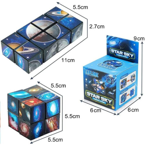 Coffret Cube Infini Planète Ciel Étoilé, cube magique original 2