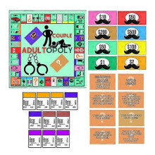 Adultopoly Board Game for Couples - Adultopoly Date Night Game - Fun Indoor A