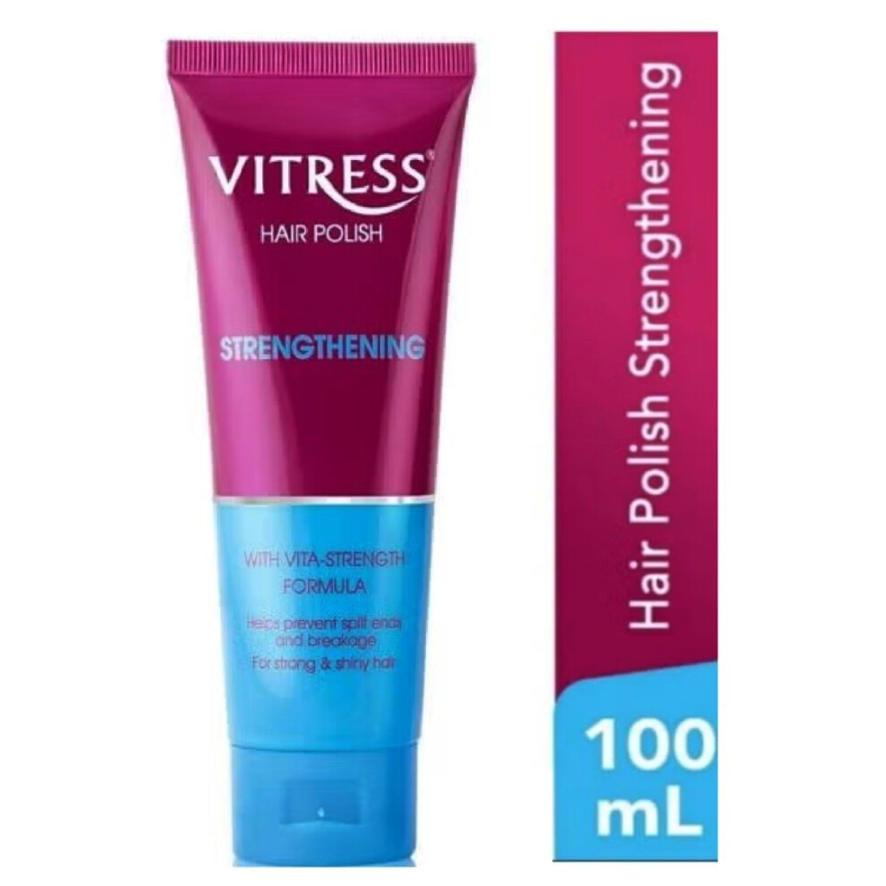 Vitress Hair Polish Strength |Strengthens, Smooths & Protects Weak Hair from Breakage  - 100ml