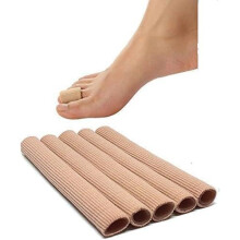 Silicone Toe Protection Tubular Bandage Gel Toe Pads Pack of 5, 2.5cm Diameter, Soft Flexible Finger Protector