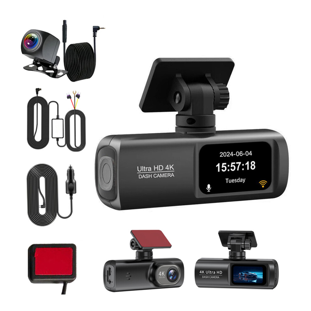 (Without Card) Dash Cam Front Rear Dash Camera 4K/1080P Dash Cam 4K Dash Cam Recorder-image-OPC-PJVGC2C-NEW