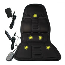 (5 Motors) Adjustable Intensity Car Massage Pad For Driving Seat Full Body