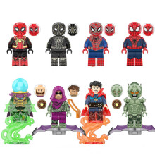 8PCS Spider-Man Dr. strange Green devil Mini Figures Toys
