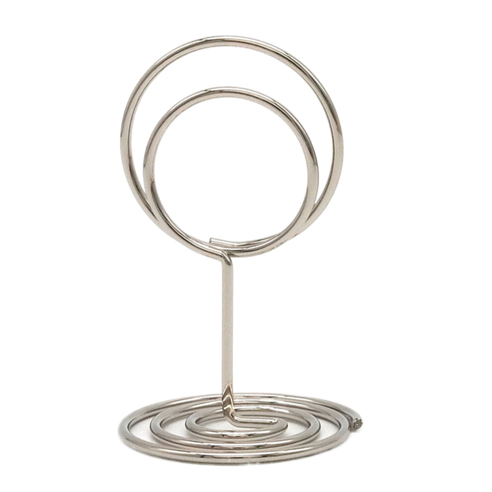 (Silver) 20x Metal Message Holder Notes Organized In Style Excellent Photo Card-image-OPC-PJVGMQC-NEW