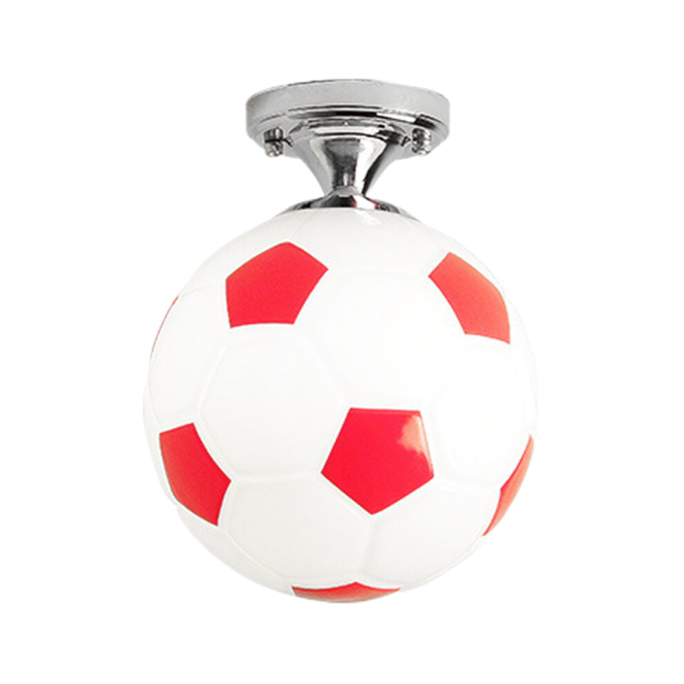 (Red) Soccer Ball LED Ceiling Lights Premium Glass For Wide Application-image-OPC-PJVGPX7-NEW