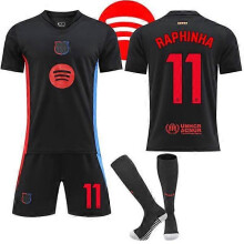 Barcelona Away Jersey Kids/Adult 2024-2025 New No.11 Raphinha