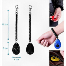 4-Piece Multi-Color Pet Training Clicker with Adjustable Wrist Strap for Dogs, Cats, and Horses