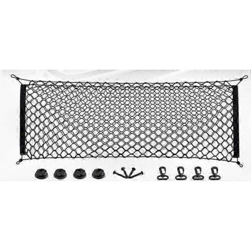 Enhanced Two-Tier Trunk Storage Net, Universal Vehicle Rear Mesh Organizer 1